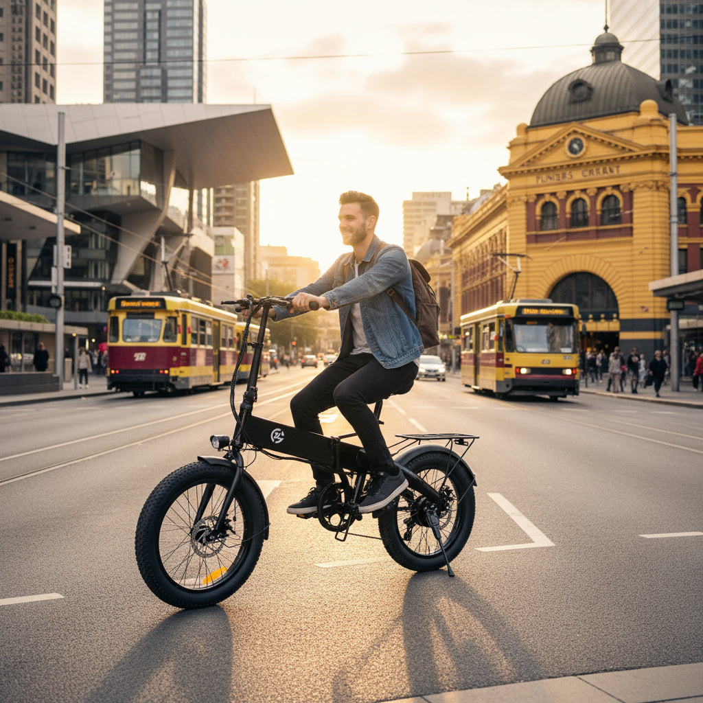 20-Inch Urban Leisure E-Bike, 500W Brushless Motor Foldable Electric Bicycle, 48V10AH Lithium Battery Adult Electric Scooter