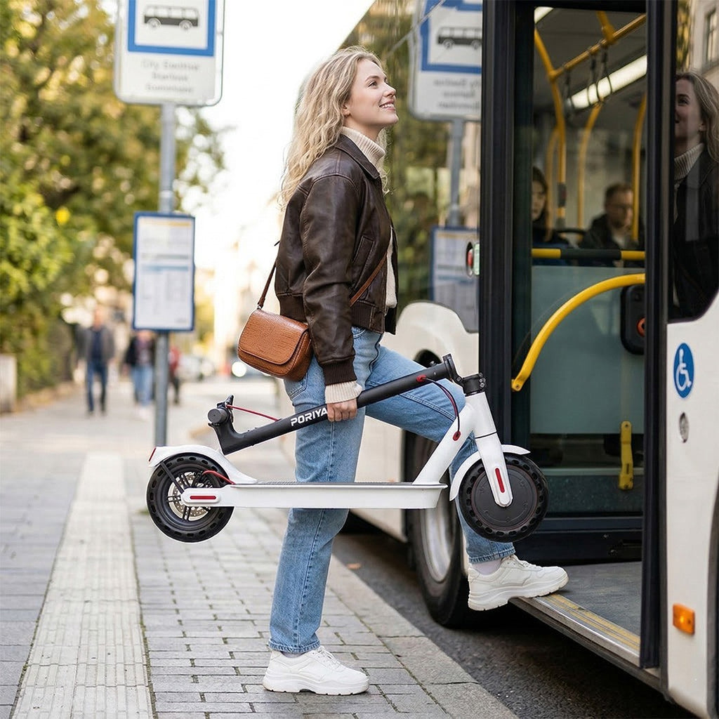 PORIYA 900W 40KM/H 50KM Portable Electric Scooter Adult Foldable Travel E-Bike