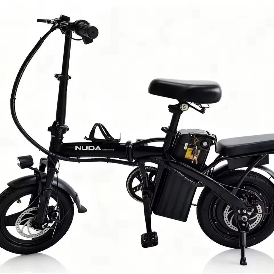 2026 Small E-Bike, 14-Inch 400W 48V 40AH Lithium Battery Adult Electric Bike, High Carbon Steel Frame Foldable Electric Bicycle