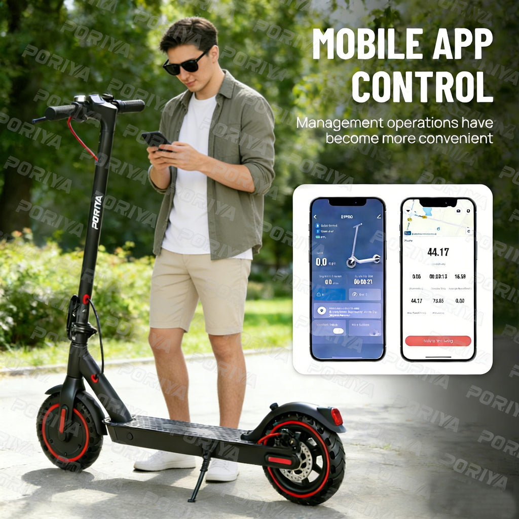 PORIYA 900W 40KM/H 50KM Portable Electric Scooter Adult Foldable Travel E-Bike