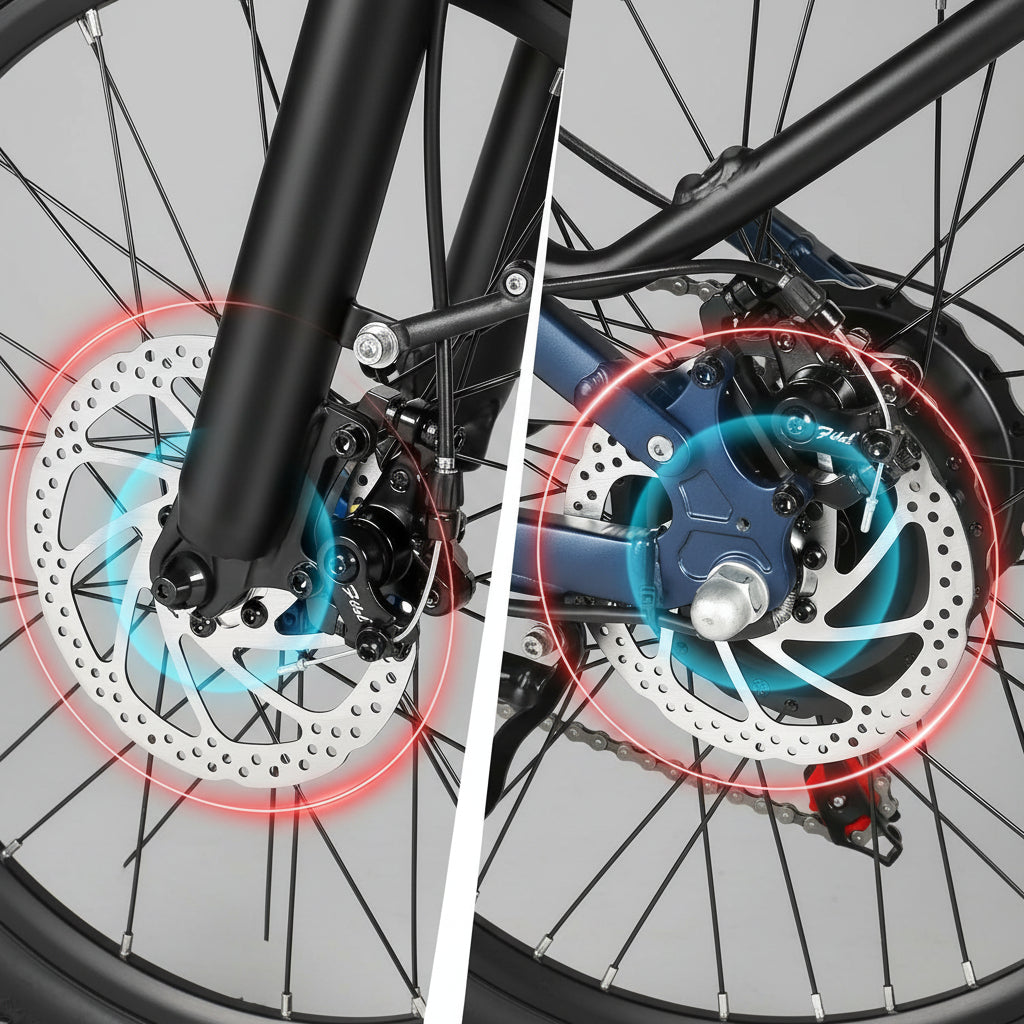 Electric Bike for Adults, Removable 48V 15AH Battery, E-Bike Range 45-100 KM, 20"*4.0 Fat Tire Folding Mountain Bikes with 7 Speeds, 20 Inch Electric Bicycle