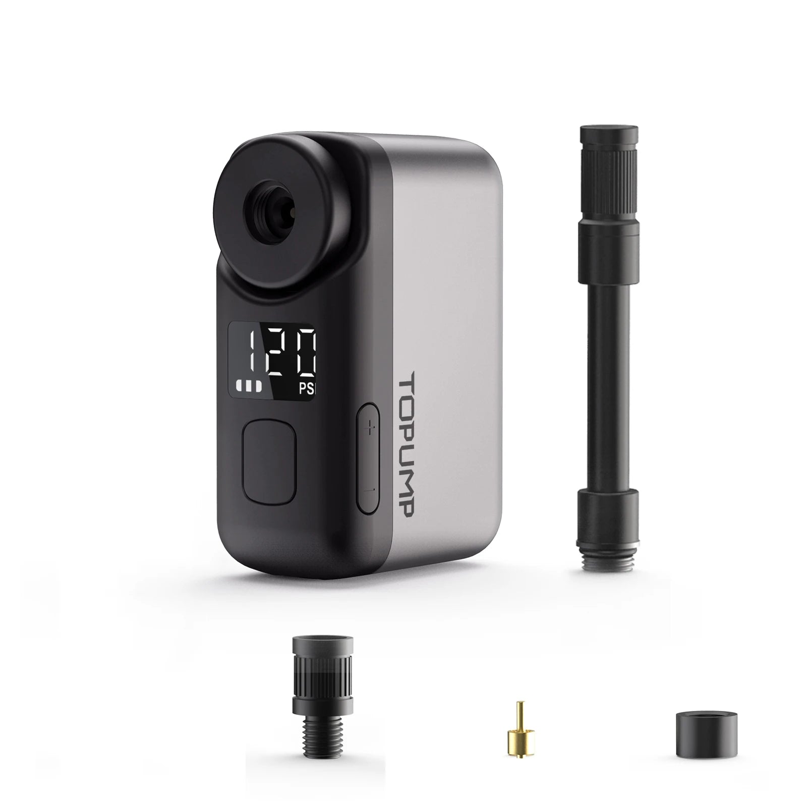 TB2 PRO Mini Portable Electric Pump for Bike Cordless Tire Inflator 120PSI Max 450Mah Battery with Screen Fast Charging