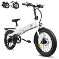 20-Inch Urban Leisure E-Bike, 500W Brushless Motor Foldable Electric Bicycle, 48V10AH Lithium Battery Adult Electric Scooter