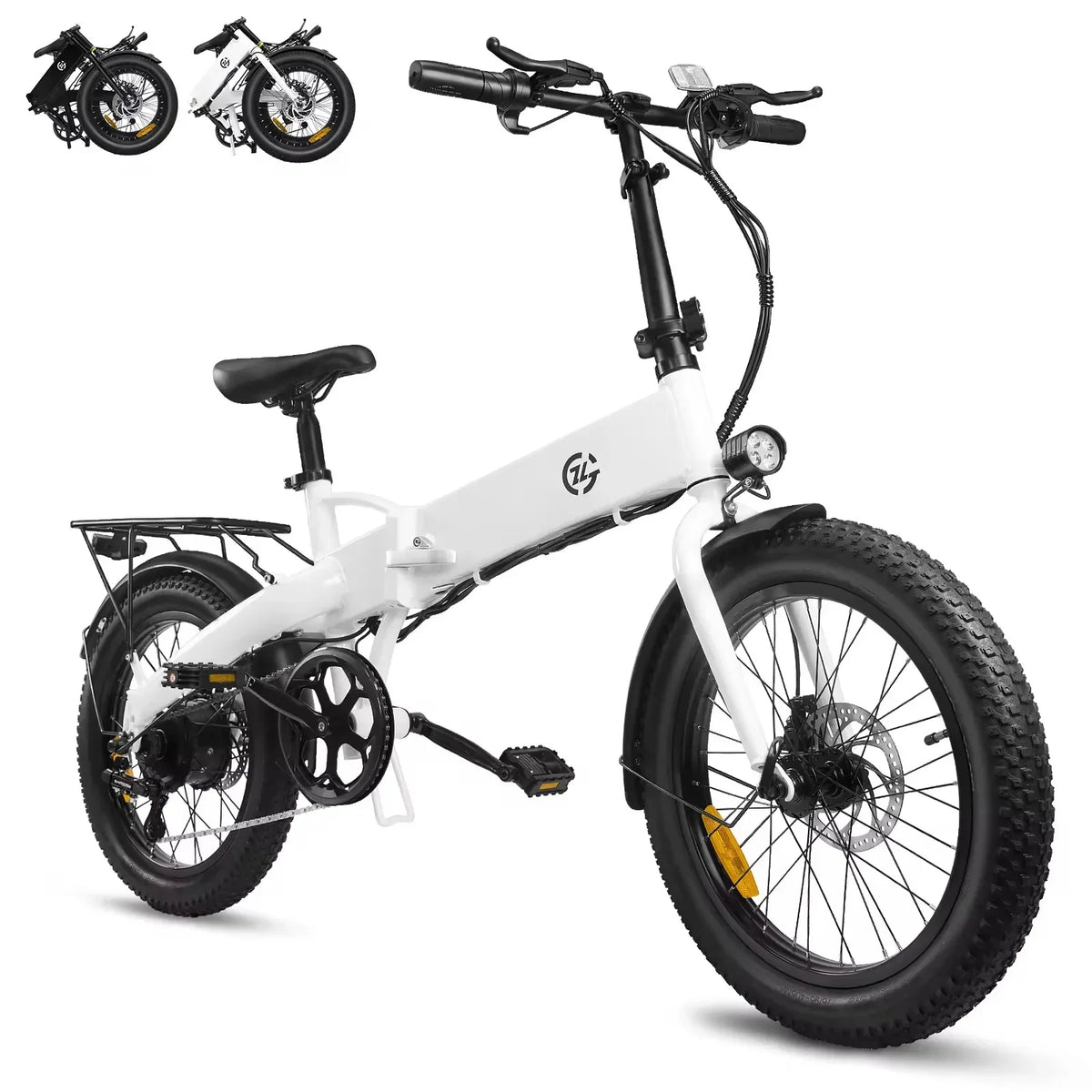 20-Inch Urban Leisure E-Bike, 500W Brushless Motor Foldable Electric Bicycle, 48V10AH Lithium Battery Adult Electric Scooter