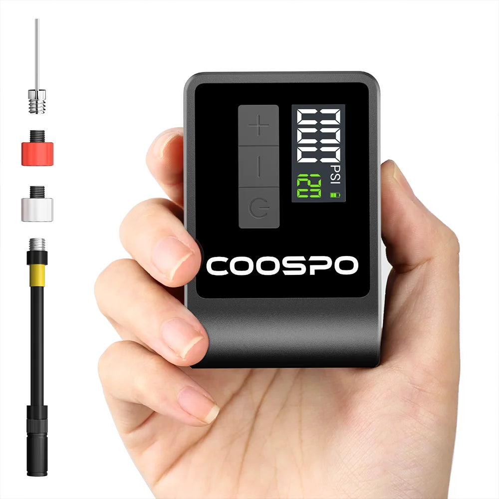 Mini Electric Air Pump Portable Digital Inflator 120PSI 500Mah MTB Road Bike Accessories for Bike Schrader Presta Tires