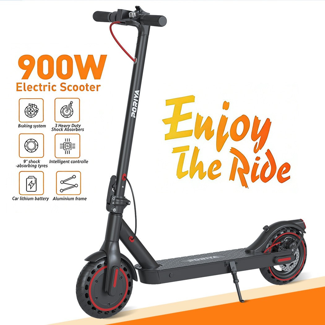 PORIYA 900W 40KM/H 50KM Portable Electric Scooter Adult Foldable Travel E-Bike