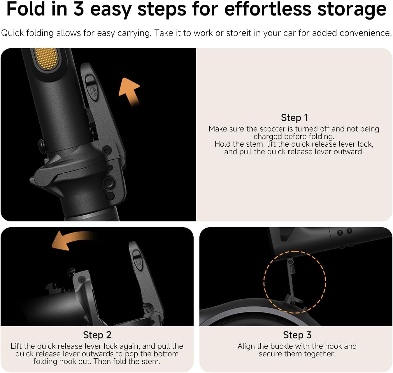 Electric Scooter 6 Lite 10 Inch Pneumatic Tire Folding Scooter, 500W Peak Motor, 25Km Range, 25Km/H Max Speed, Dual Brake, Ipx4 Waterproof, 3 Seconds Fold, Ideal for Urban Commute