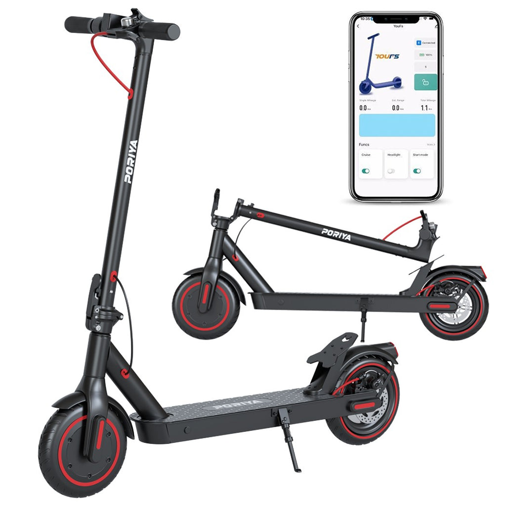 PORIYA 900W 40KM/H 50KM Portable Electric Scooter Adult Foldable Travel E-Bike
