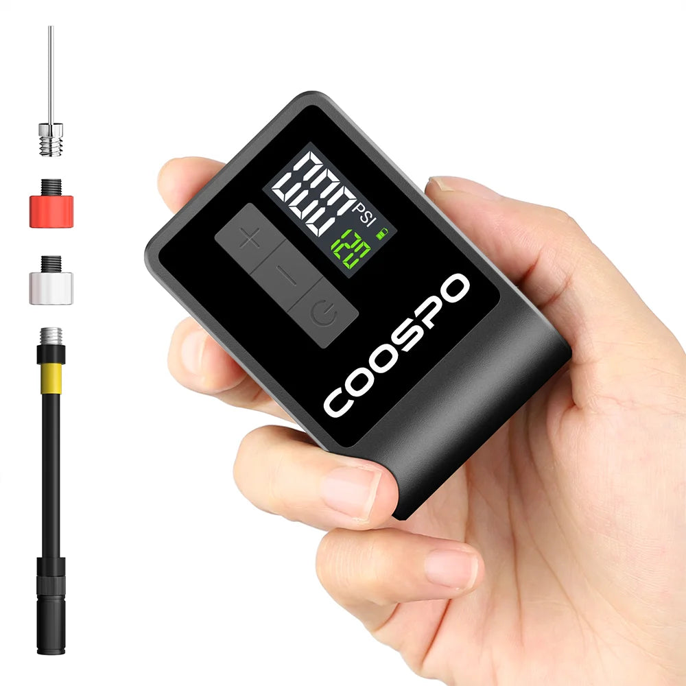 Mini Electric Air Pump Portable Digital Inflator 120PSI 500Mah MTB Road Bike Accessories for Bike Schrader Presta Tires