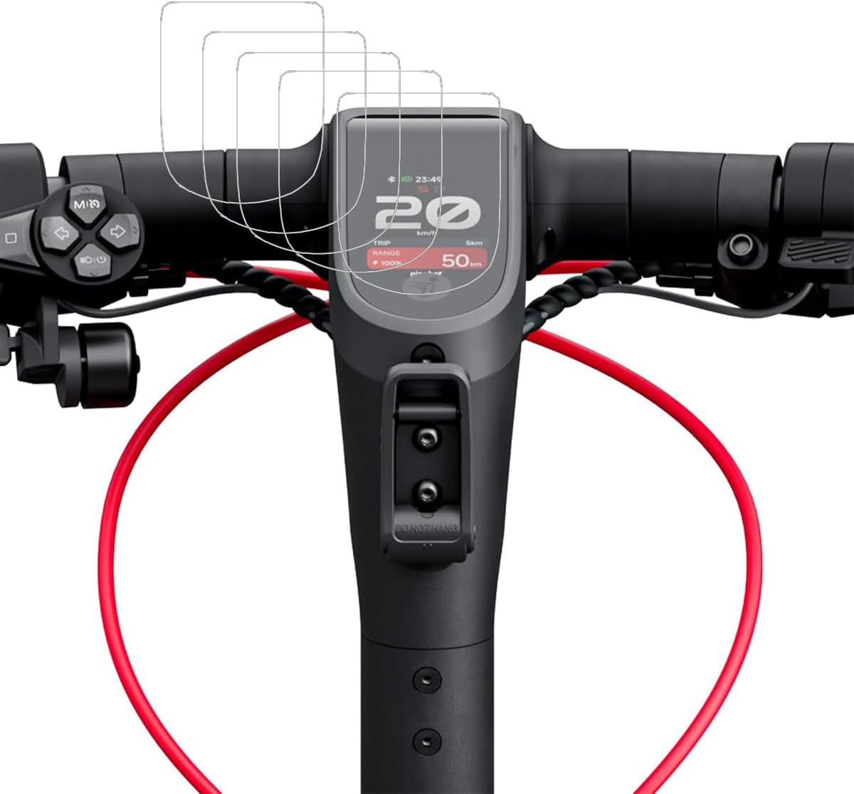 For Segway MAX G3 Electric Scooter Screen Protector, New HD Clear Anti-Scratch Bubble Anti-Fingerprint Free PET Film, Compatible with Segway Ninebot MAX G3 [3 Pack]