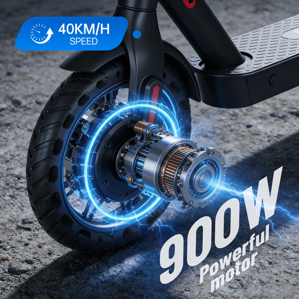 PORIYA 900W 40KM/H 50KM Portable Electric Scooter Adult Foldable Travel E-Bike
