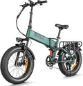 Electric Bike for Adults, Removable 48V 15AH Battery, E-Bike Range 45-100 KM, 20"*4.0 Fat Tire Folding Mountain Bikes with 7 Speeds, 20 Inch Electric Bicycle