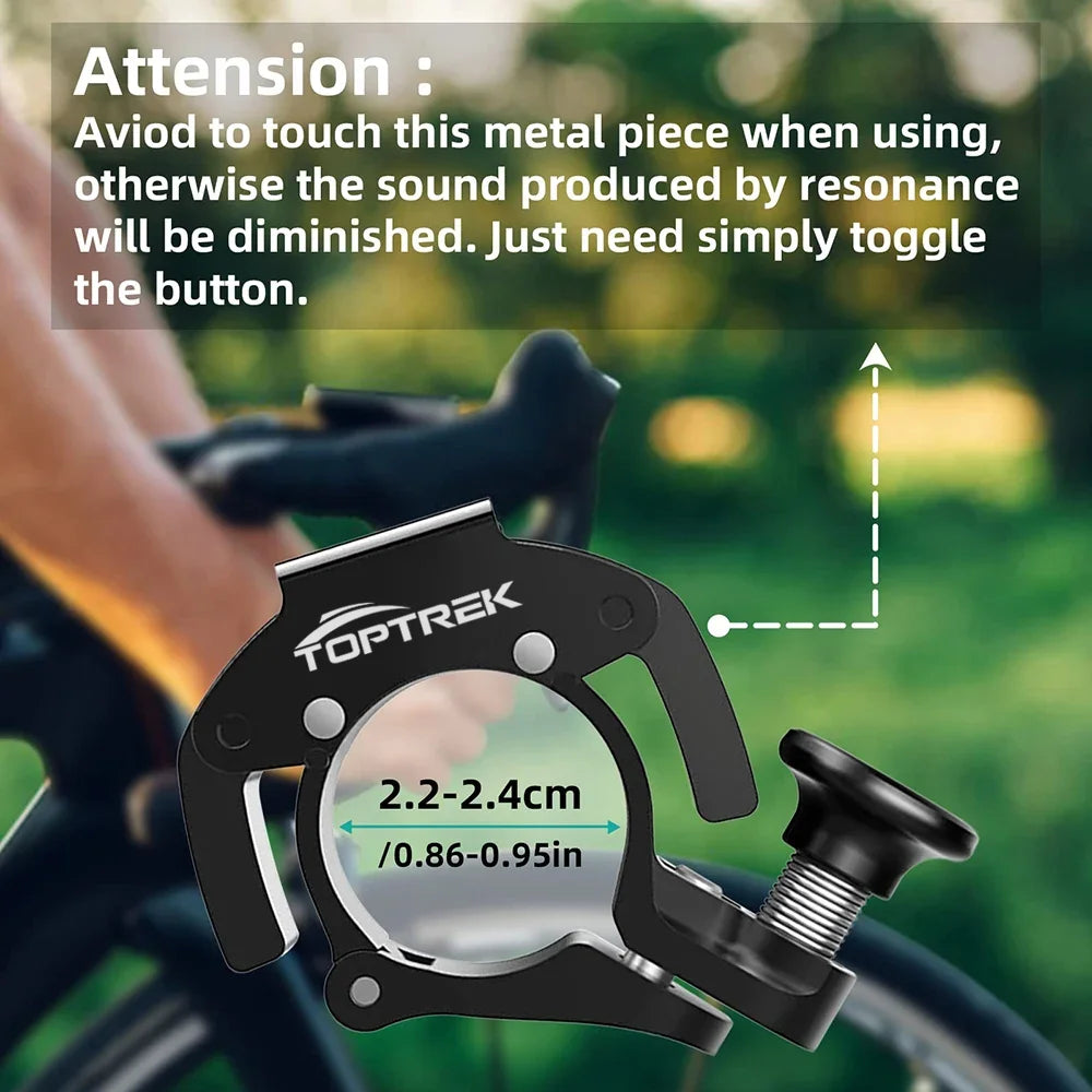 Stainless Bicycle Bell Ring MTB Cycling Horn Bike Bell Handlebar Crisp Sound Horn for Bicycle Safety Electric Bike Accessories