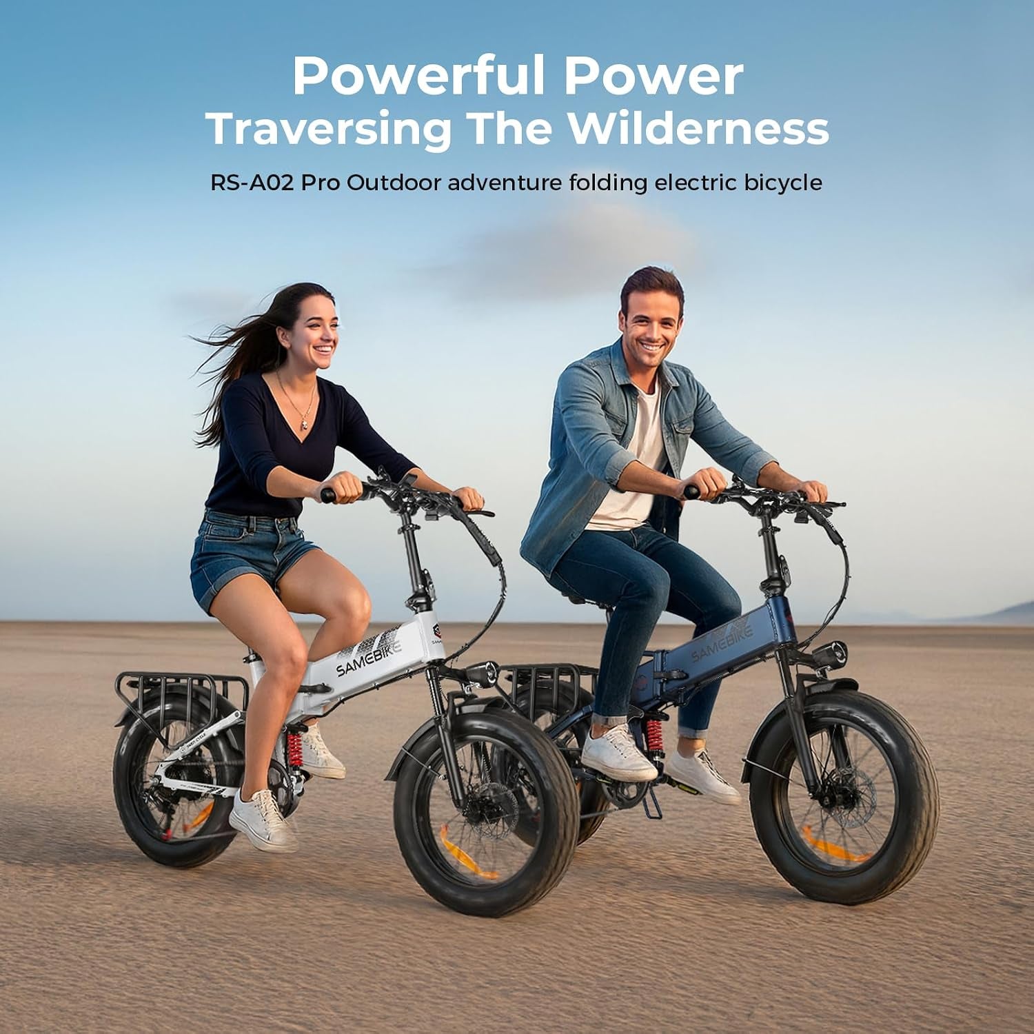 Electric Bike for Adults, Removable 48V 15AH Battery, E-Bike Range 45-100 KM, 20"*4.0 Fat Tire Folding Mountain Bikes with 7 Speeds, 20 Inch Electric Bicycle