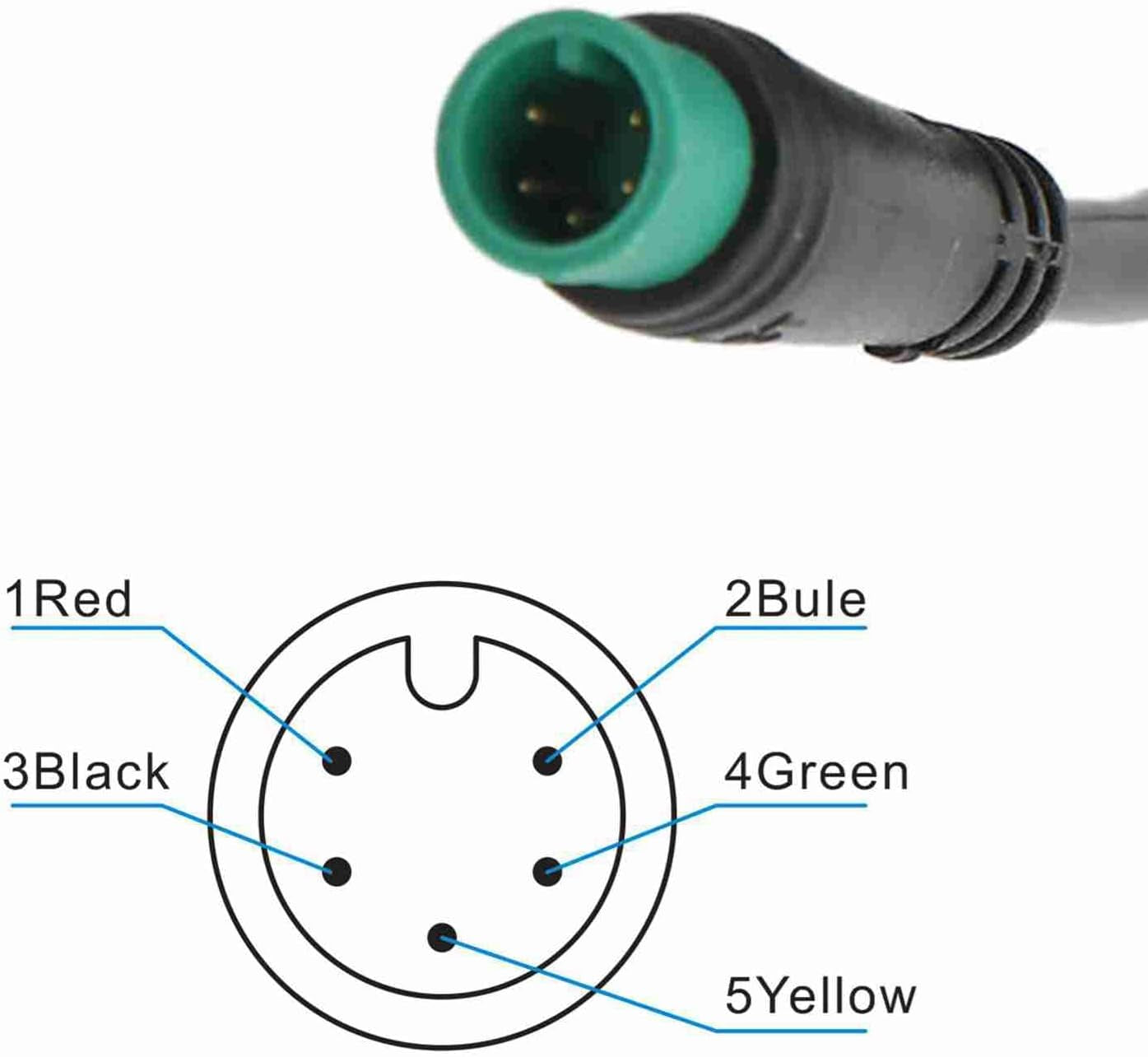 Electric Cycle LCD Display, 24V 36V 48V 60V Universal E Scooter M5 E Bike Display Meter Control Panel Waterproof 5 Pin Electric Scooter Panel Screen for 31.8 22.2Mm Electric Bike