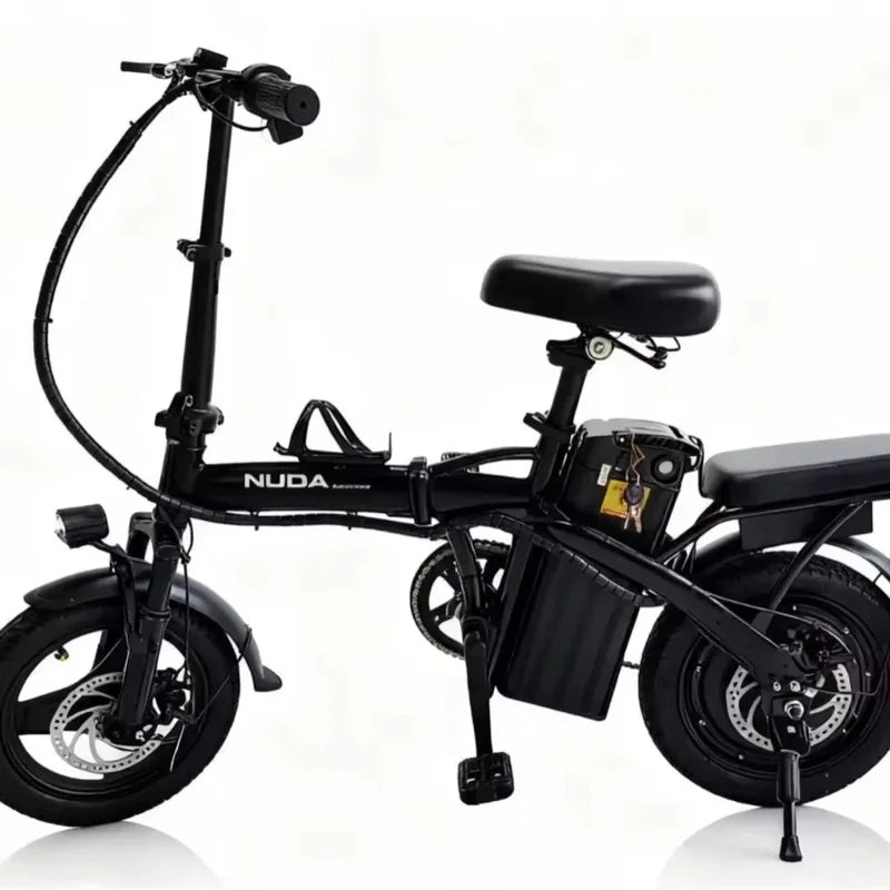 2026 Small E-Bike, 14-Inch 400W 48V 40AH Lithium Battery Adult Electric Bike, High Carbon Steel Frame Foldable Electric Bicycle